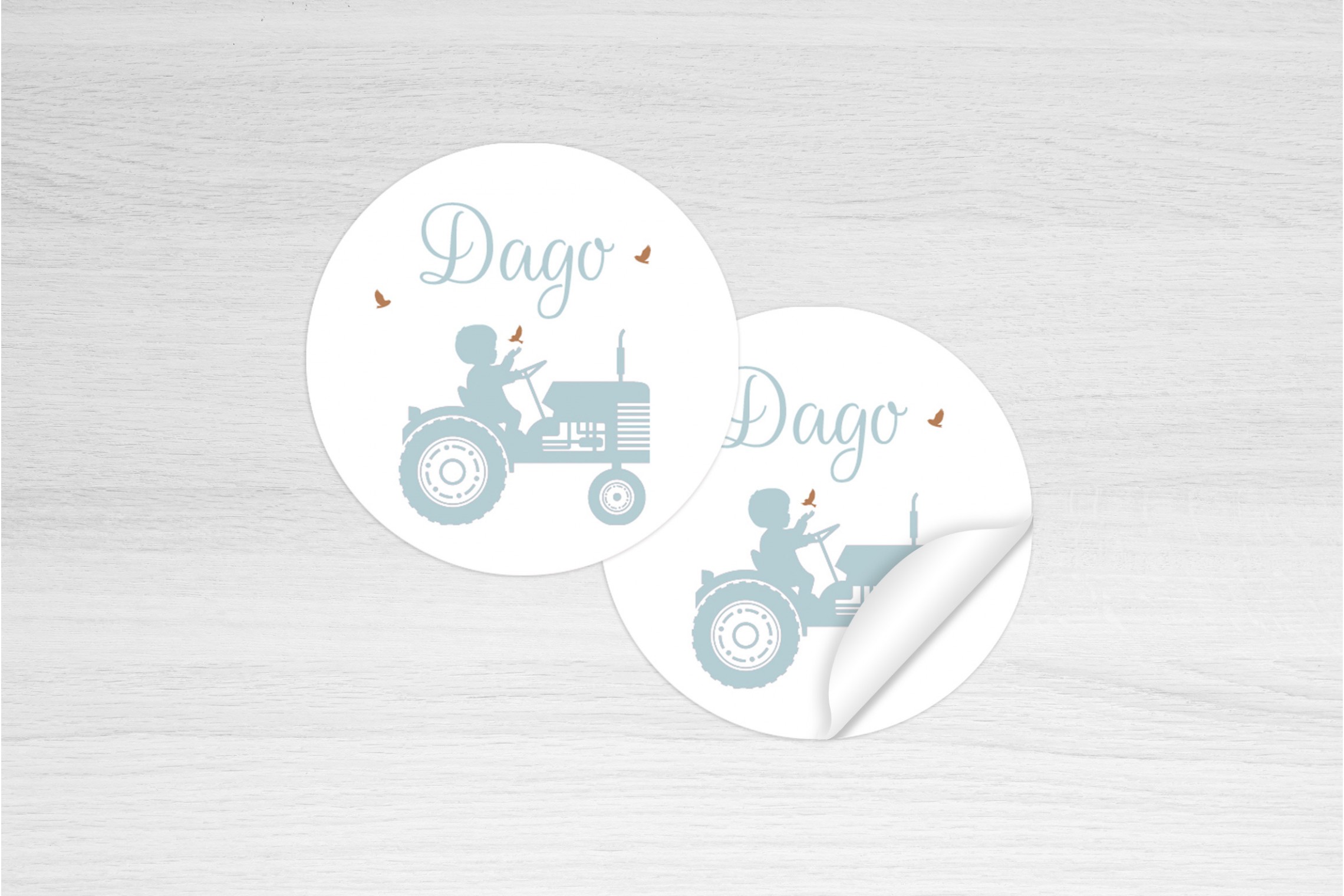 Tractor met vogeltjes